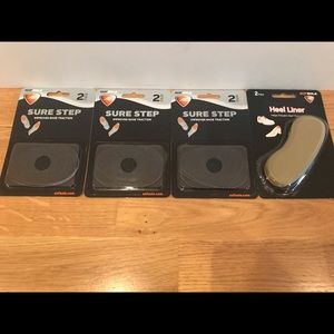 NWT 4pk shoe accessories-3 bottom 1 heel of foot